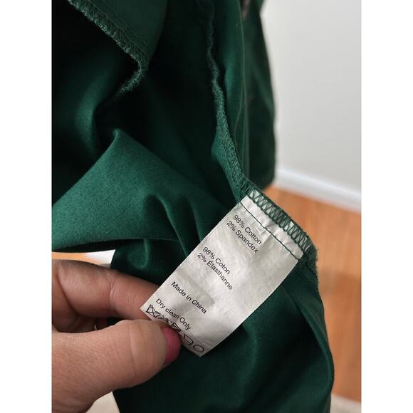 Derek Lam Evergreen Utility Dress Forest Green size 6 /42 - Picture 8 of 9